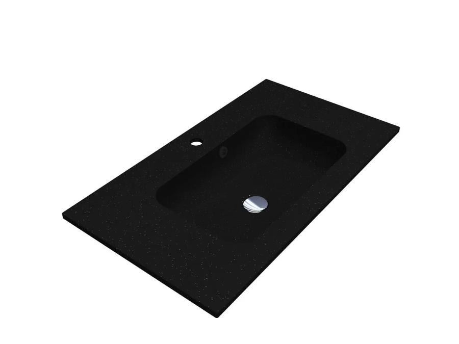 Умивальник DELLA 800 MIRASTONE BLACK SHINE