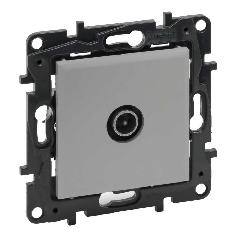 Розетка Niloe Step алюміній 1-на TV ( 863374 )