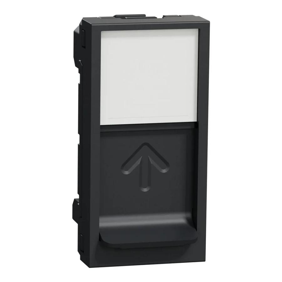 Центральна плата Schneider Unica NEW антрацит RJ45Keystone/Systimax 1 мод ( NU946054 )