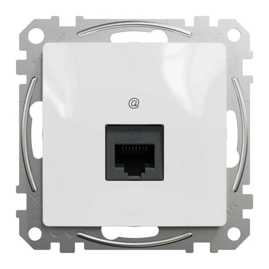 Розетка Schneider Sedna Design біла 1-на RJ-45 5e без рамки ( SDD111451 )