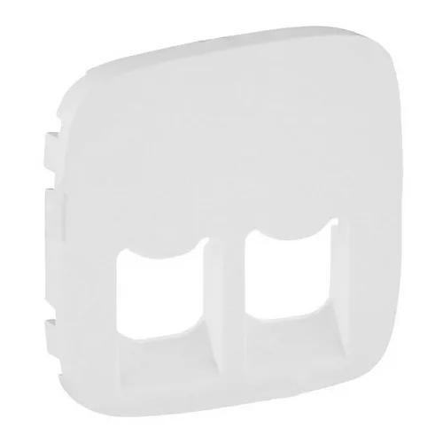 Лицева панель Valena Allure біла для розетки RJ11+RJ45 ( 755425 )