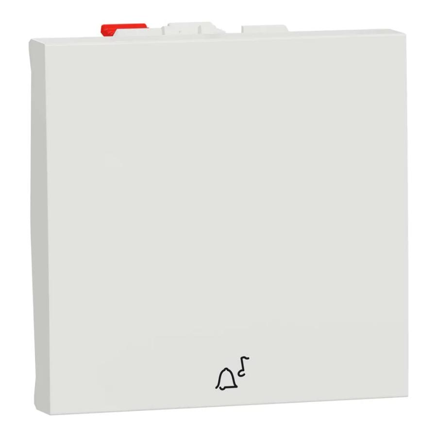 Вимикач кнопковий Schneider Unica NEW білий 1кл  ДЗВІНОК  ( NU320618C )