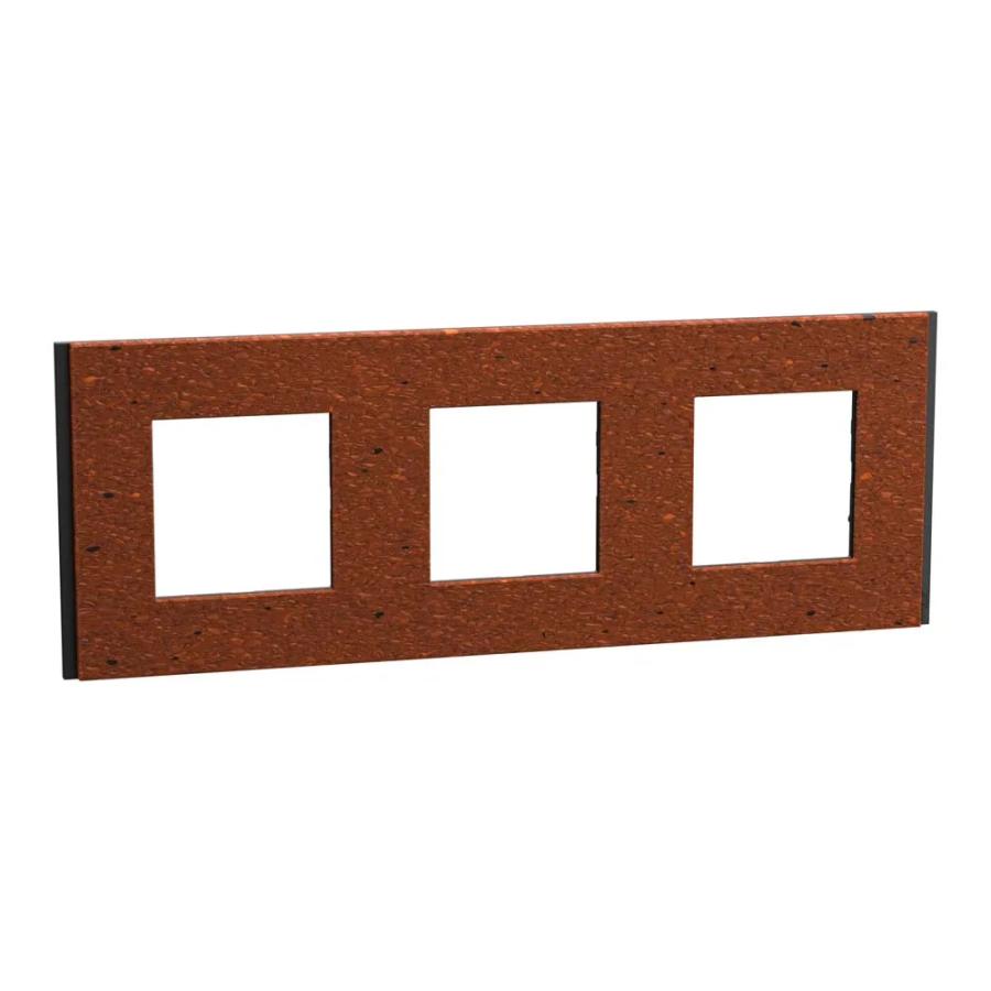 Рамка Schneider Deco Material теракотовий 3-на ( NU600671 )