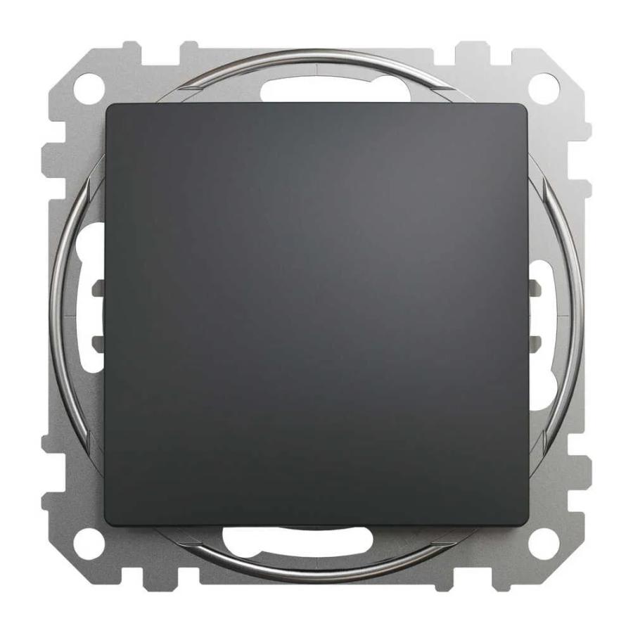 Кнопка на 2 напрямки Schneider Sedna Design чорна ( SDD114116 )