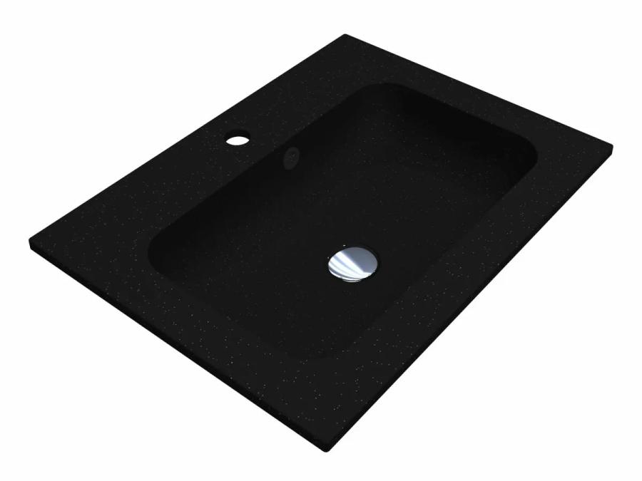 Умивальник DELLA 600 MIRASTONE BLACK SHINE