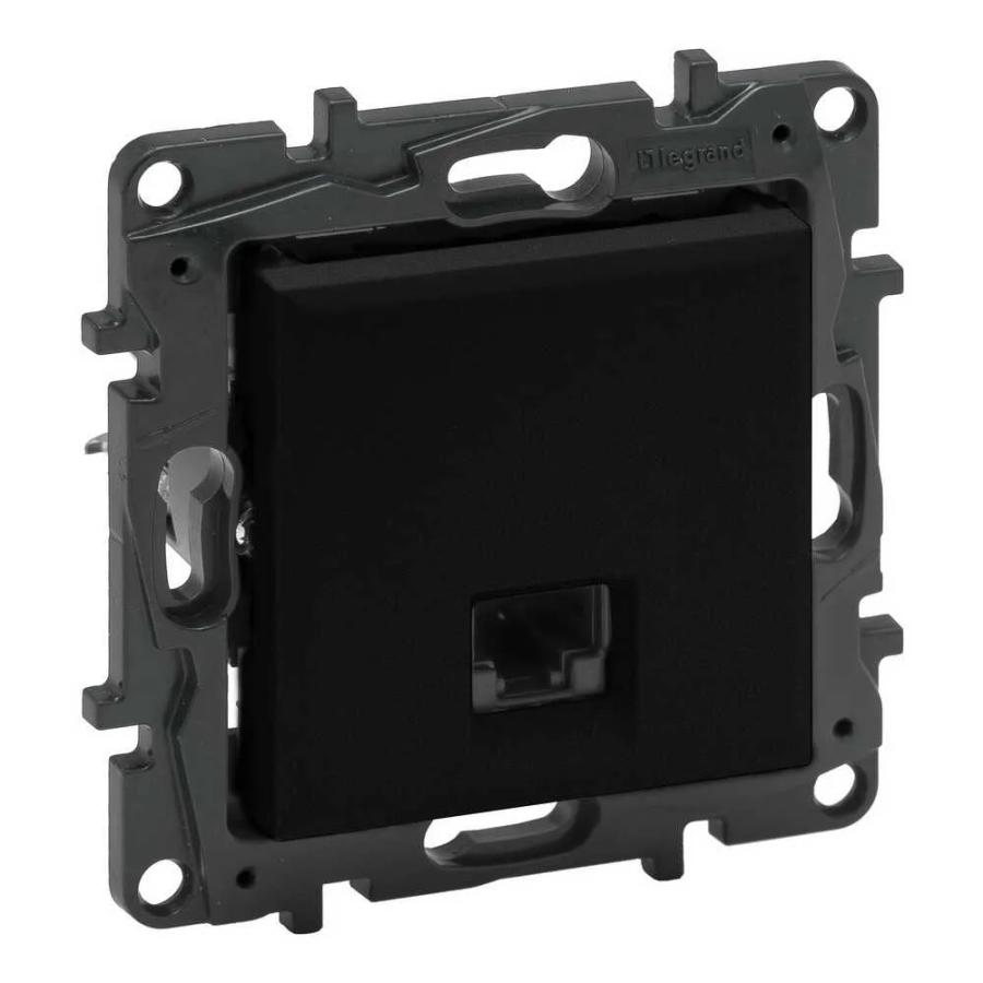 Розетка Niloe Step чорна 1-на RJ45 комп ( 863559 )