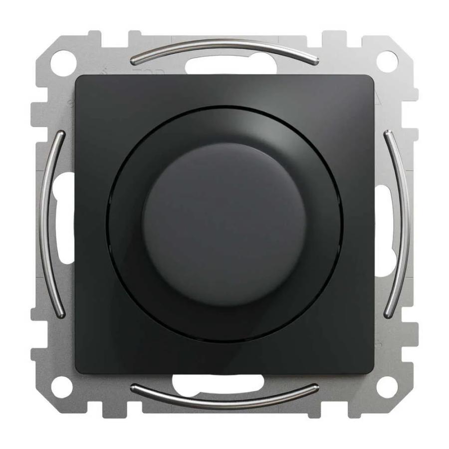 Димер Schneider Sedna Design чорний LED поворотний RC 3-370Вт ( SDD114501 )