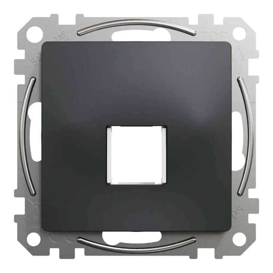 Центральна плата Schneider Sedna Design чорна 1-на Keystone ( SDD114421 )