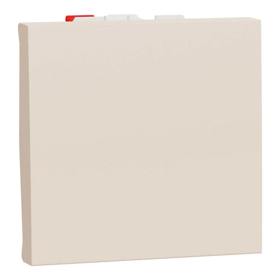 Вимикач кнопковий Schneider Unica NEW бежевий 1кл ( NU320644 )