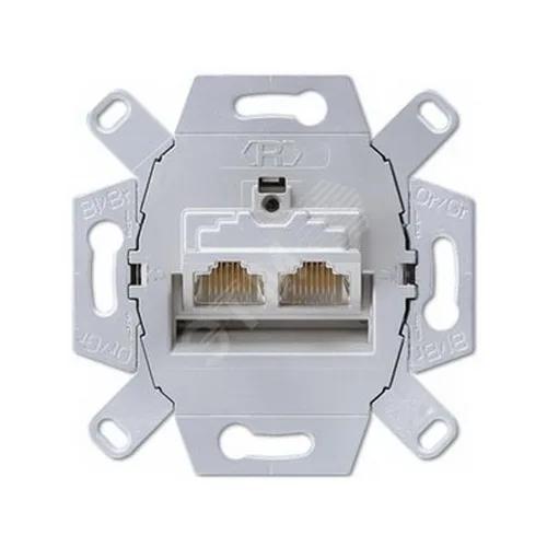 Механізм розетки Jung RJ-45 2-на ( EPUAE8-8UPOK6US )