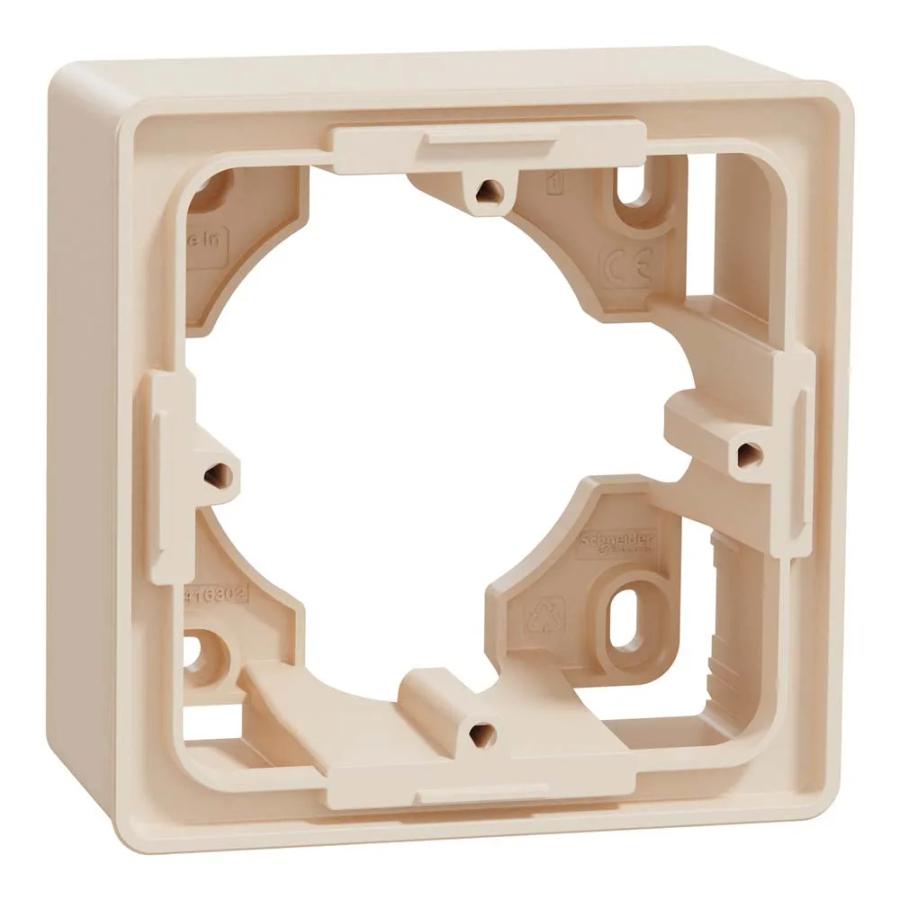 Коробка Schneider Unica NEW для зовнішнього монтажу бежева 1-на ( NU800244 )