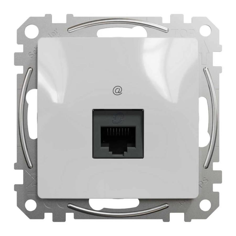 Розетка Schneider Sedna Design алюміній комп ютерна RJ45 Саt. 5e UTP ( SDD113451 )