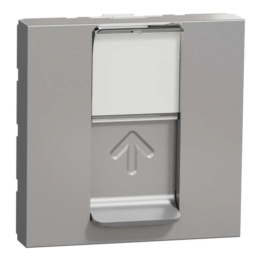 Розетка Schneider Unica NEW алюміній комп ютерна RJ45 Cat. 6 UTP ( NU341530 )