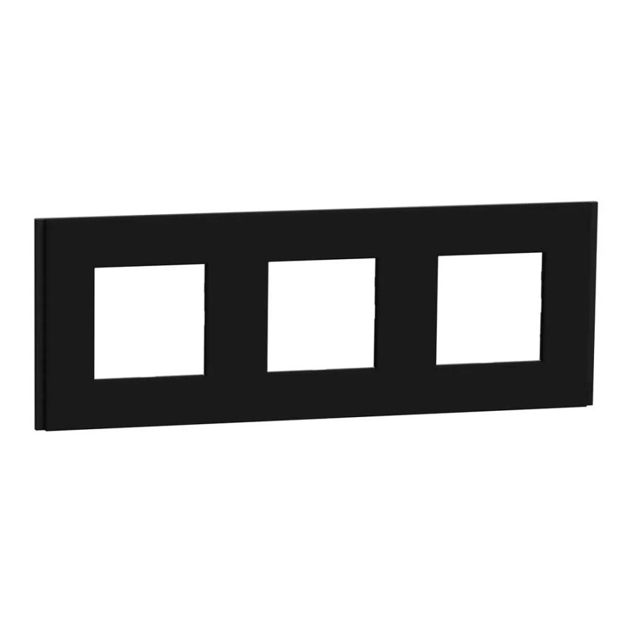 Рамка Schneider Deco Material каучук 3-на ( NU600672 )