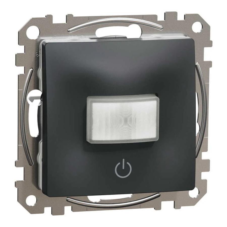 Датчик руху з вимикачем Schneider Sedna Design чорний 10А ( SDD114504 )