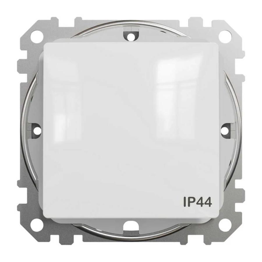 Вимикач Schneider Sedna Design білий 1кл прохідний IP44 ( SDD211106 )