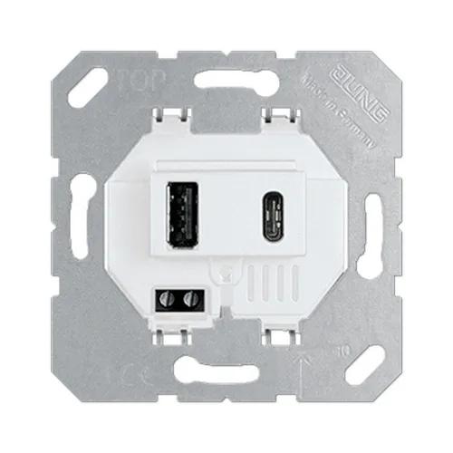 Механізм розетки Jung USB type A+C ( USB15CAWW )