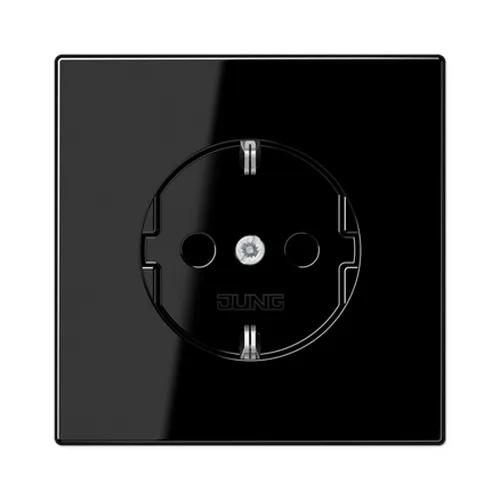 Розетка Jung LS чорна 1-на з заземленням ( LS1520SW )