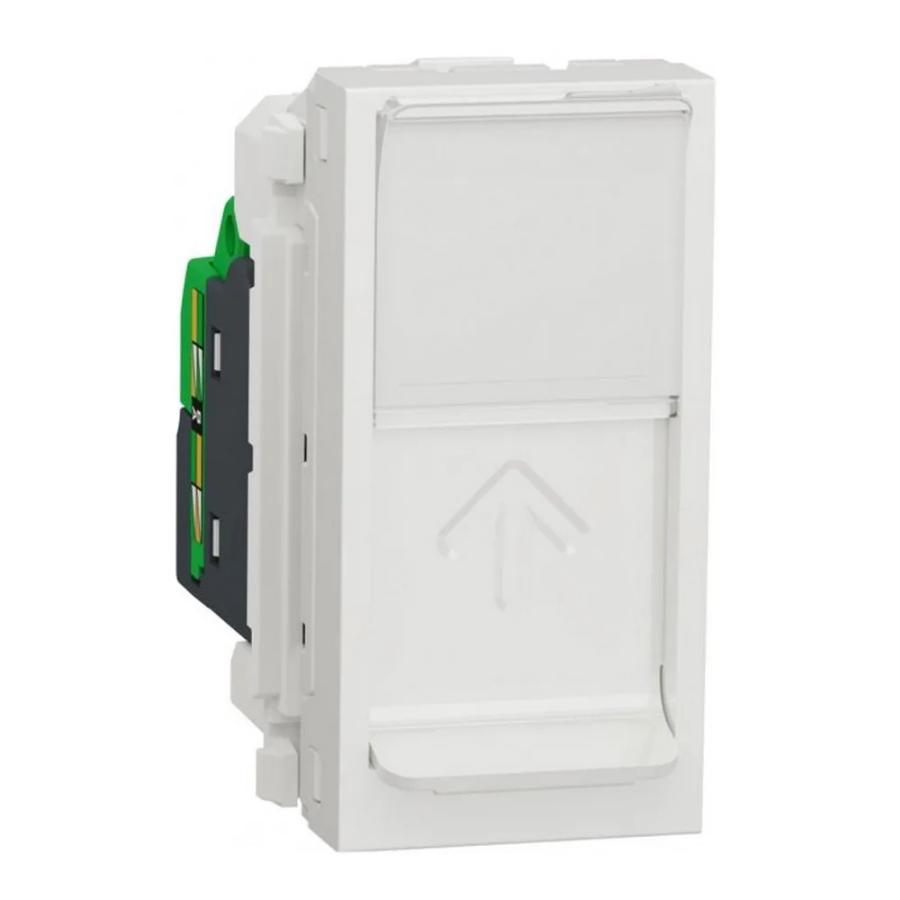Розетка Schneider Unica NEW біла 1-на 1 модуль RJ-45 UTP 5e ( NU341018 )