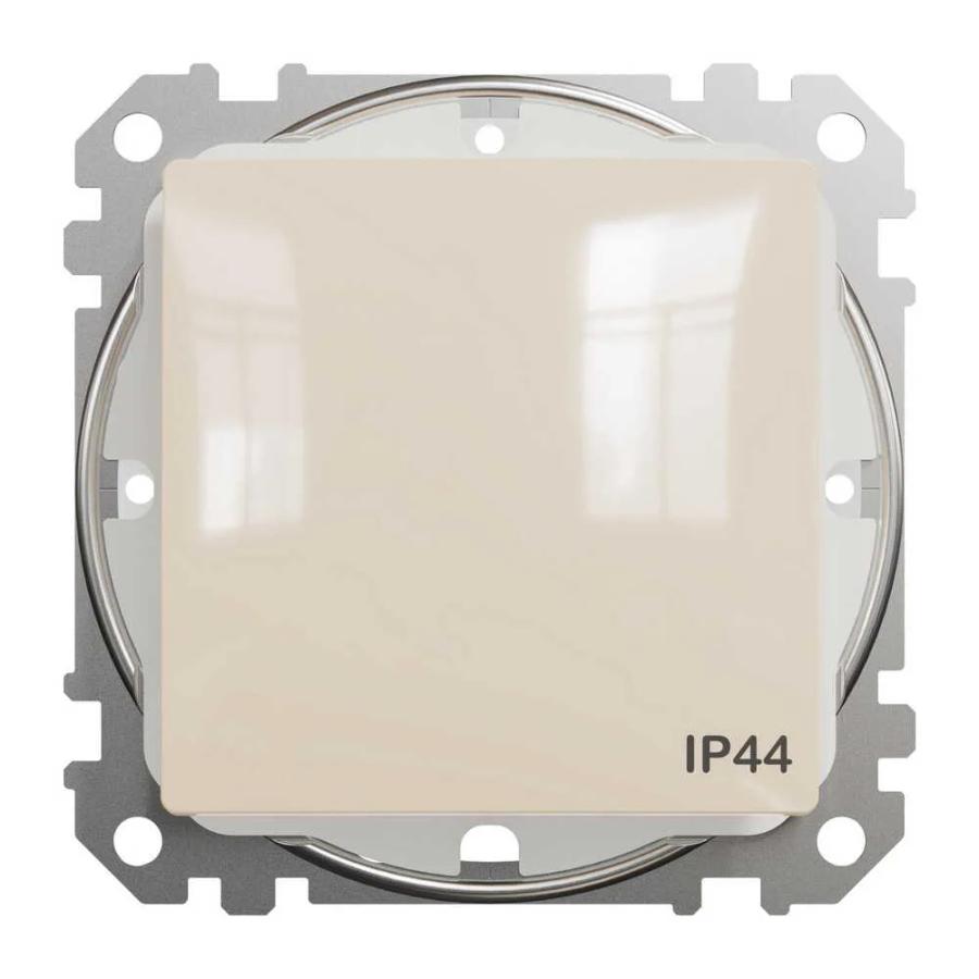 Вимикач Schneider Sedna Design бежевий 1кл прохідний IP44 ( SDD212106 )