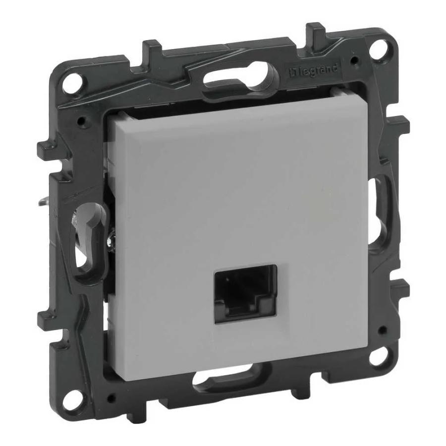Розетка Niloe Step алюміній 1-на RJ45 комп ( 863359 )
