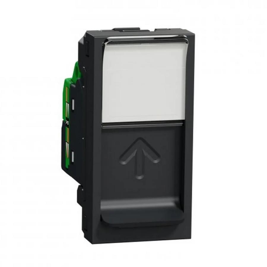 Розетка Schneider Unica NEW антрацит 1-на 1 модуль RJ-45 UTP 5e ( NU341054 )