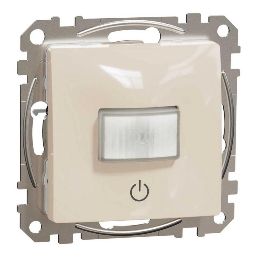 Датчик руху з вимикачем Schneider Sedna Design бежевий 10А ( SDD112504 )