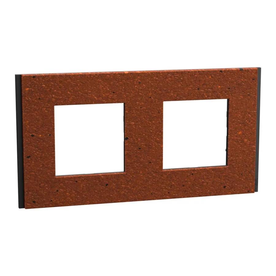 Рамка Schneider Deco Material теракотовий 2-на ( NU600471 )