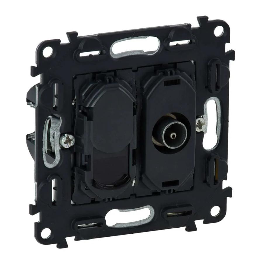 Механізм розетки TV+RJ45 CAT6e UTP Valena In Matic ( 753055 )