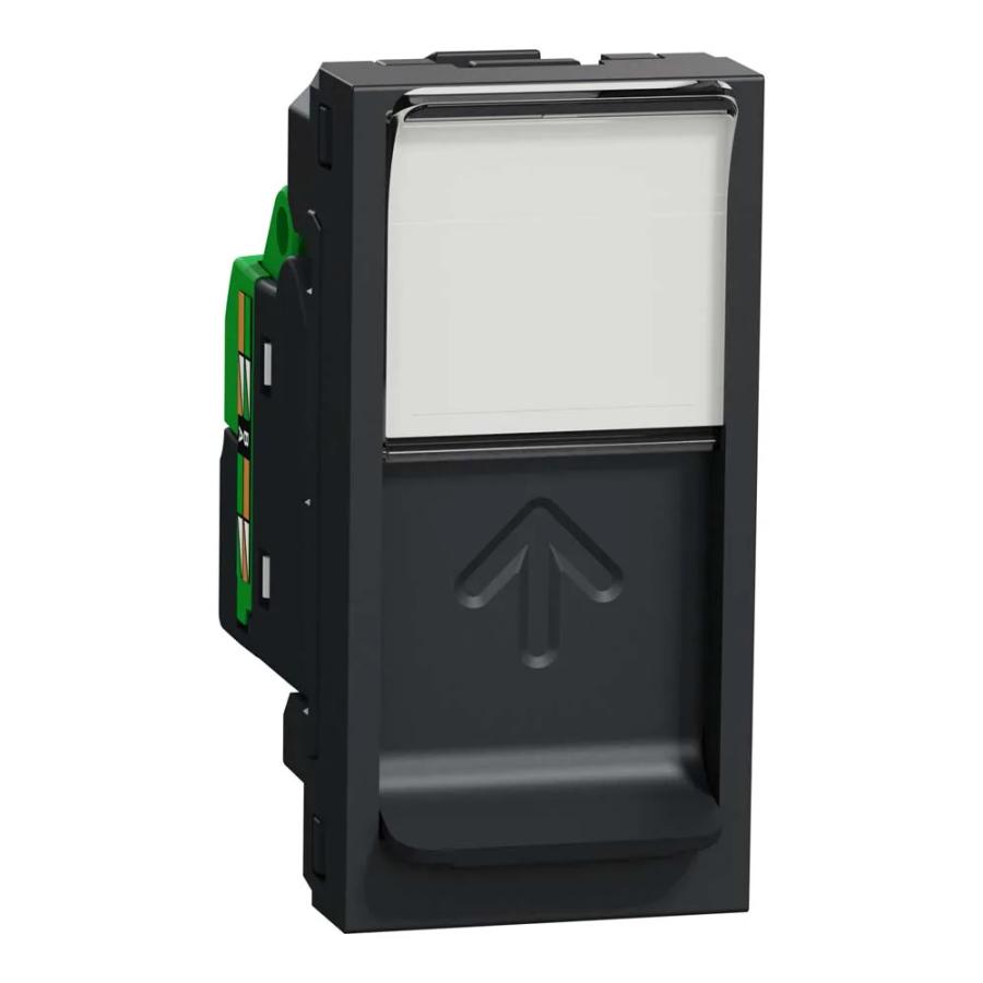 Розетка Schneider Unica NEW антрацит комп ютерна RJ45 Cat. 6 STP 1 мод ( NU341654 )