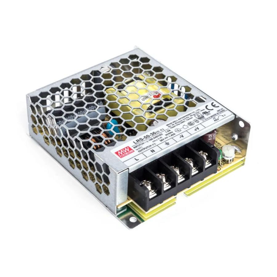 Блок живлення Mean Well LRS-50-36 (52.4W; 1,5A; 36V; IP20) Series "LRS"