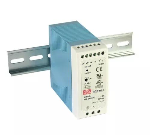 Блок живлення на DIN-рейку Mean Well MDR-60-12 60W; 5A; 12V; IP20) Series "MDR"