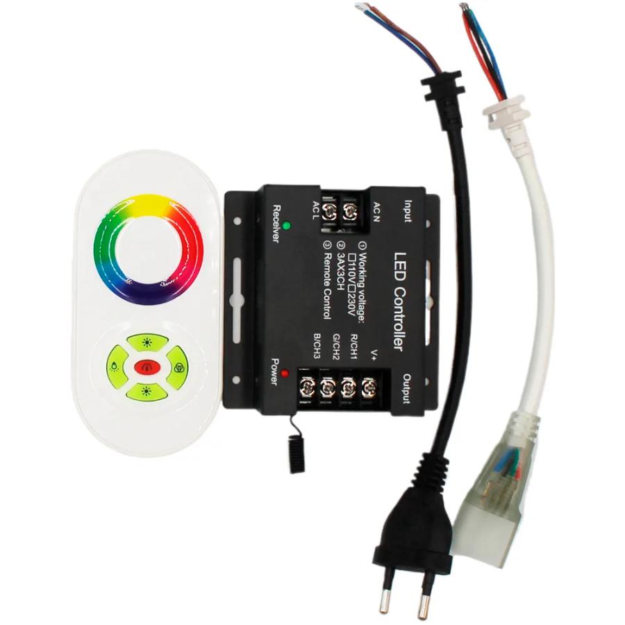 Контролер 220V NEON RGB 10х20 - AC-6 (1500W; RF; 28K)