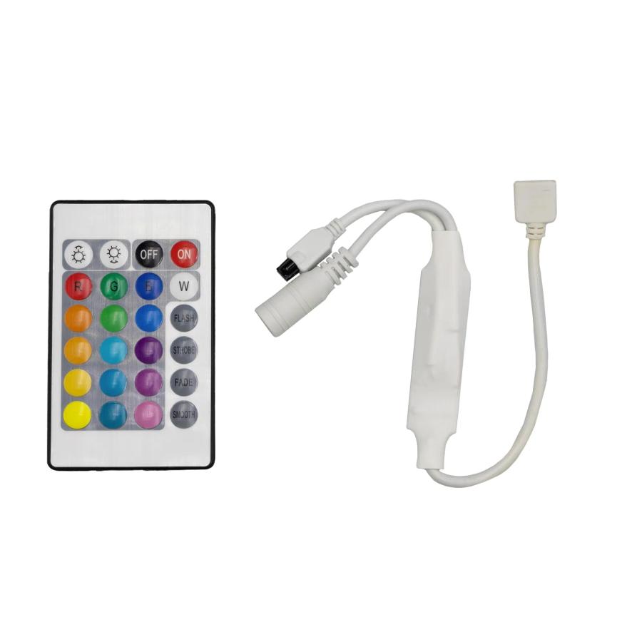 Контролер PROLUM RGB; з пультом 24 кнопки IR; Mini; BLUETOOTH; TUYA; 6A; Series: HomeLink