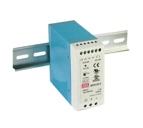 Блок живлення на DIN-рейку Mean Well MDR-40-24 40,8W; 1.7A;24V; IP20) Series "MDR"