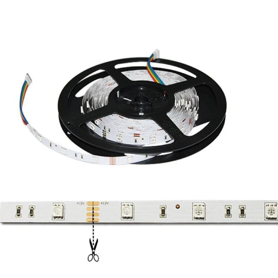 Світлодіодна LED стрічка гнучка 12V PROlum™ IP20 5050 \ 30 Standart; Тепло-білий 2700-3000К