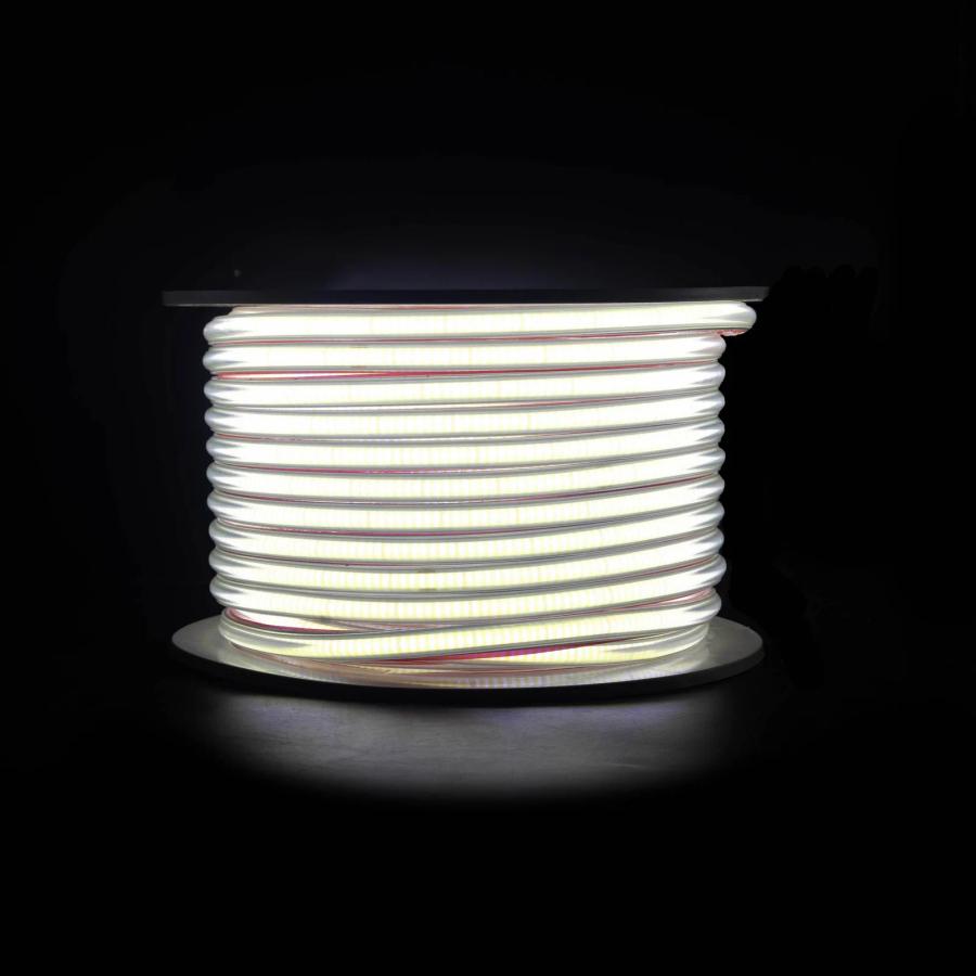 Світлодіодна LED стрічка PROLUM™ СОВ; 288 LED; IP67; 220V; Series "S", Білий, 6000К