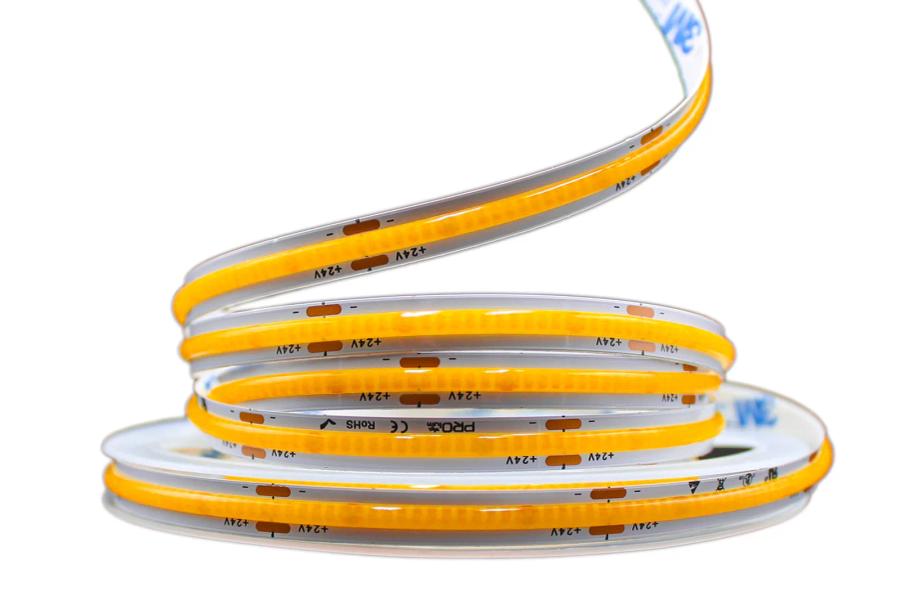 Світлодіодна LED стрічка PROLUM™ 24V; СОВ; 480 LED; IP20; Series "PRO", Тепло-Білий, 3000К