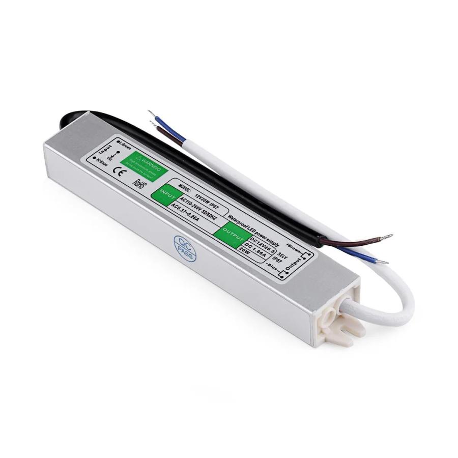 Блок живлення імпульсний PROLUM 20W 12V (IP67,1,67A) Series "WPS"