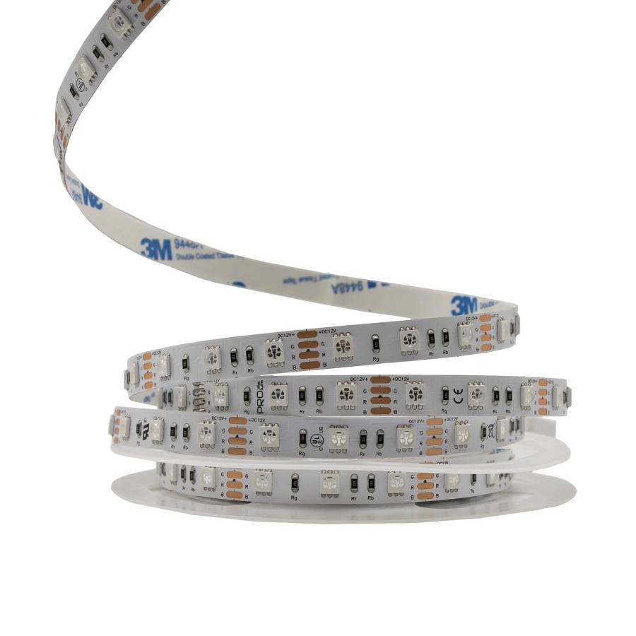 Світлодіодна LED стрічка PROLUM™ 12V; 5050\60; IP20; Series "PRO", RGB