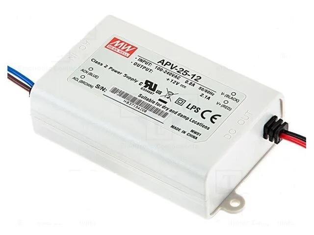 Блок живлення Mean Well APV-25-24 (25.2 W; 1.05A; 24V; IP67) Series "APV"