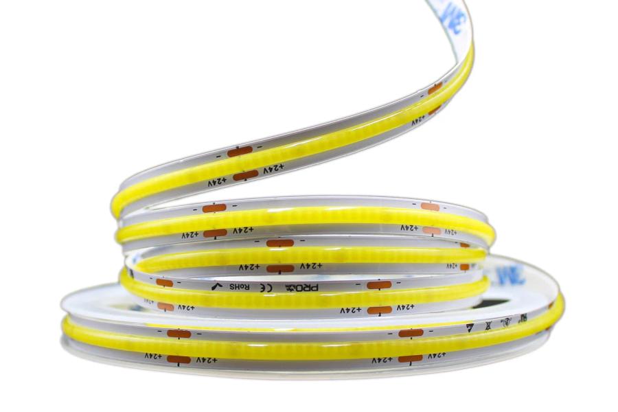 Світлодіодна LED стрічка PROLUM™ 24V; СОВ; 480 LED; IP20; Series "PRO", Білий, 6000К