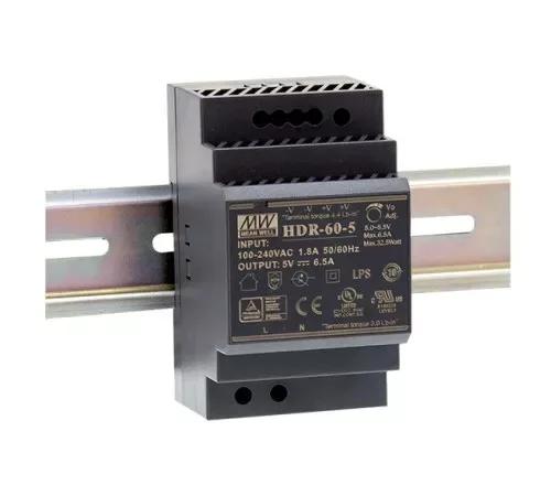 Блок живлення на DIN-рейку Mean Well HDR-60-12 54W; 4.5A; 12V; IP20) Series "HDR"
