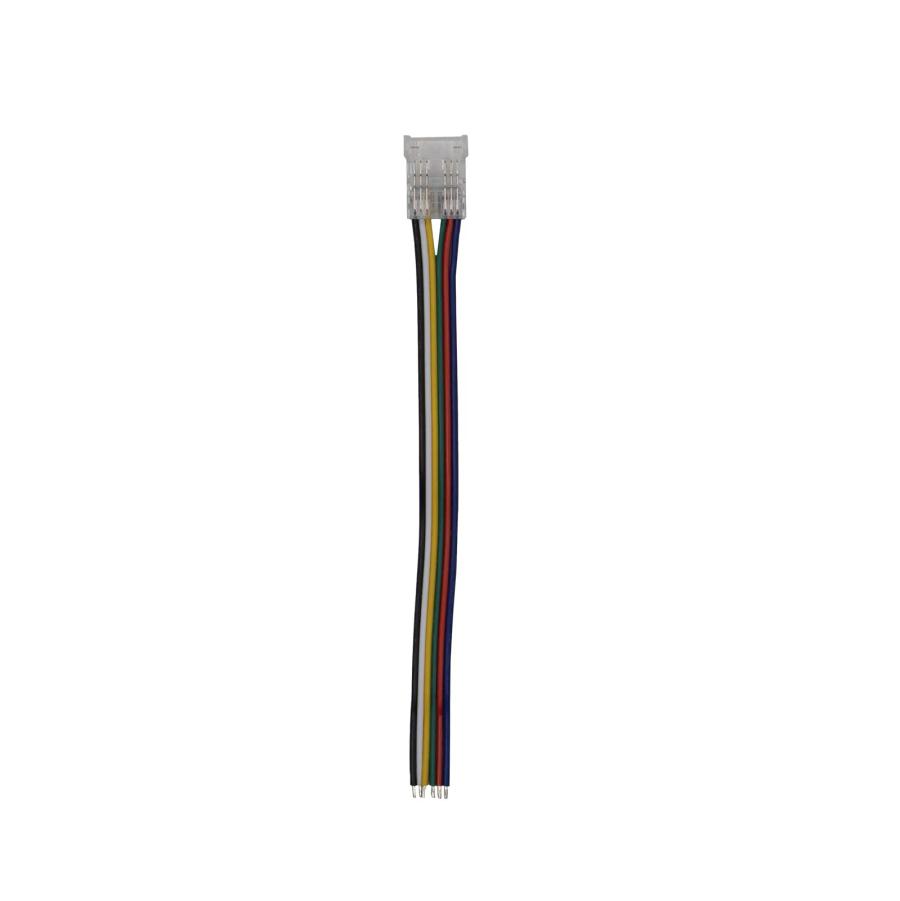 Конектор PROLUM™ для стрічки COB, 12ММ, 6PIN, RGB+CCT, 1jack