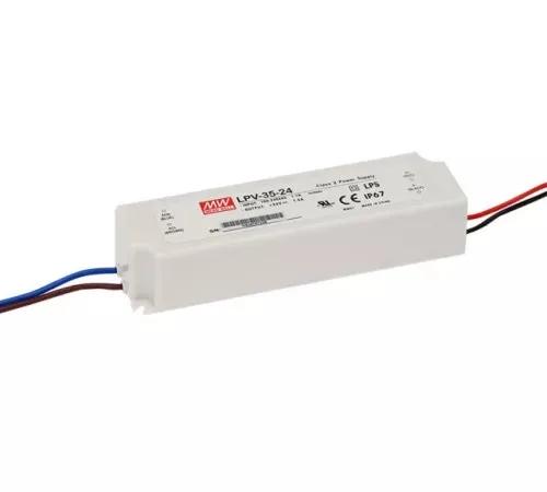 Блок живлення Mean Well LPV-35-24 (36W; 1,5A; 24V; IP67) Series "LPV"