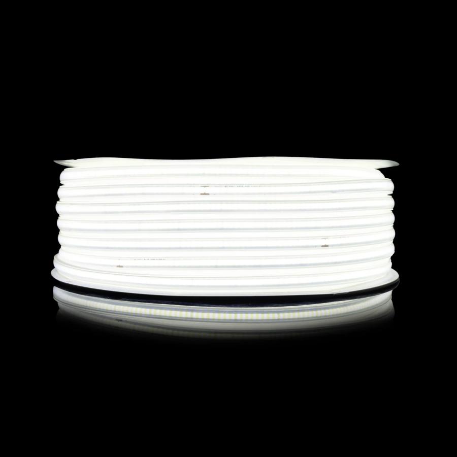 Світлодіодна LED стрічка PROLUM™ СОВ; 280 LED; IP67; 220V; Series "S", Білий, 6000К