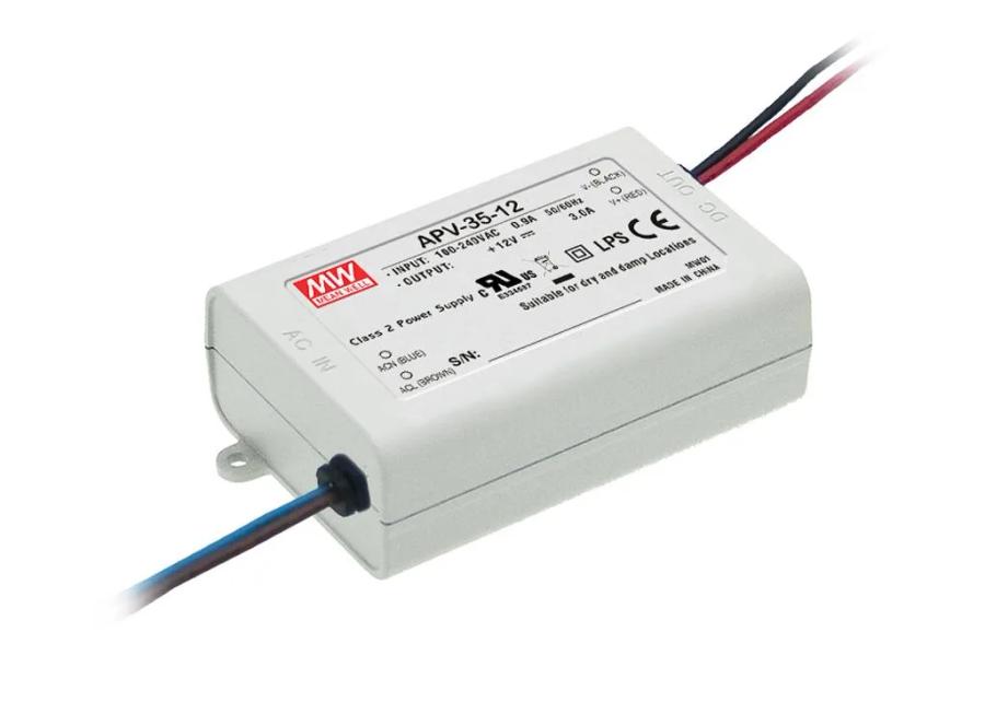 Блок живлення Mean Well APV-35-24 (36W; 1,5A; 24V; IP30) Series "APV", 92%