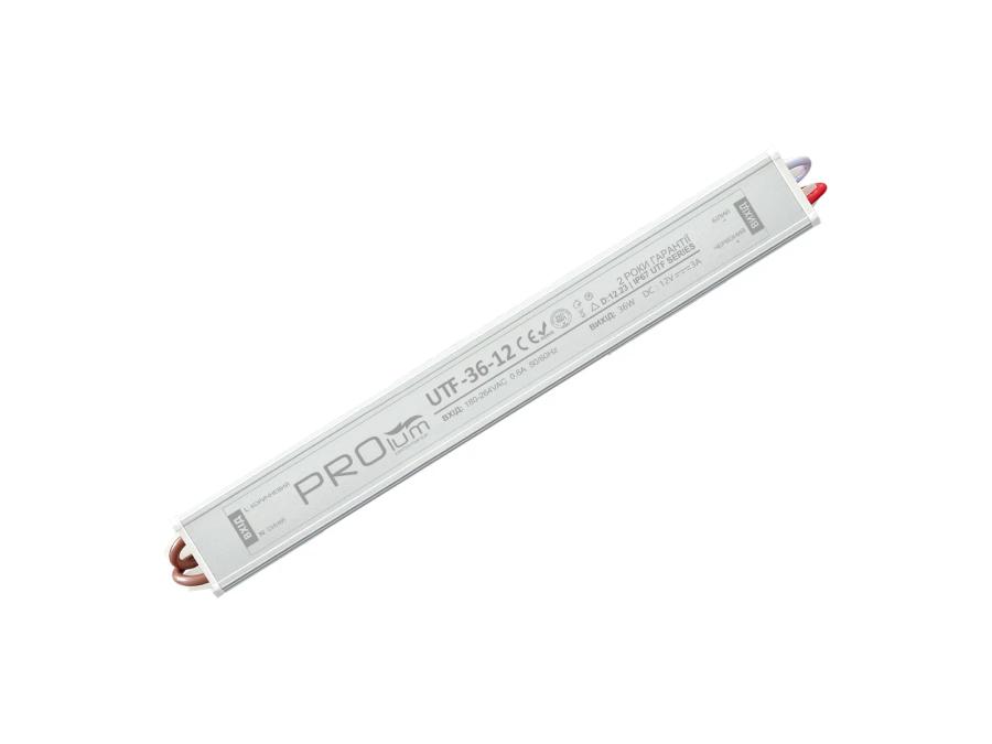 Блок живлення PROLUM™ 36W, 12V, 3А, Series "UTF"