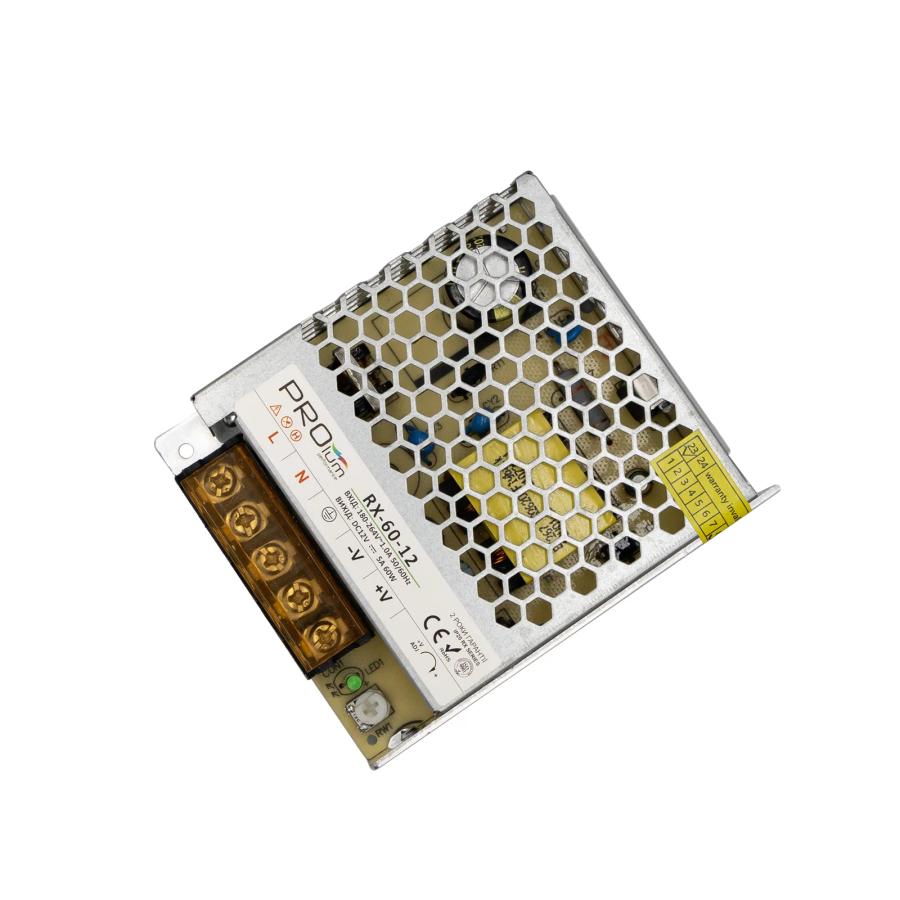 Блок живлення PROLUM™ 12V, 60W, 5.0А, Series "RX"