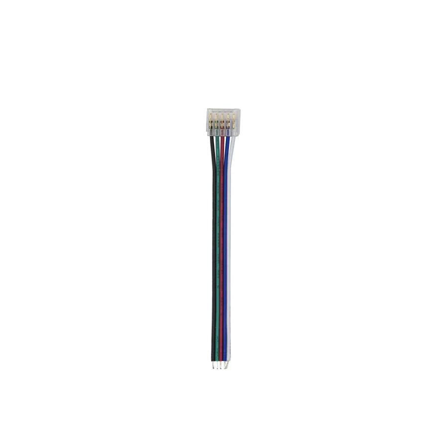 Конектор PROLUM™ для стрічки SMD SLIM, 12ММ, 5PIN, RGB+W, 1jack